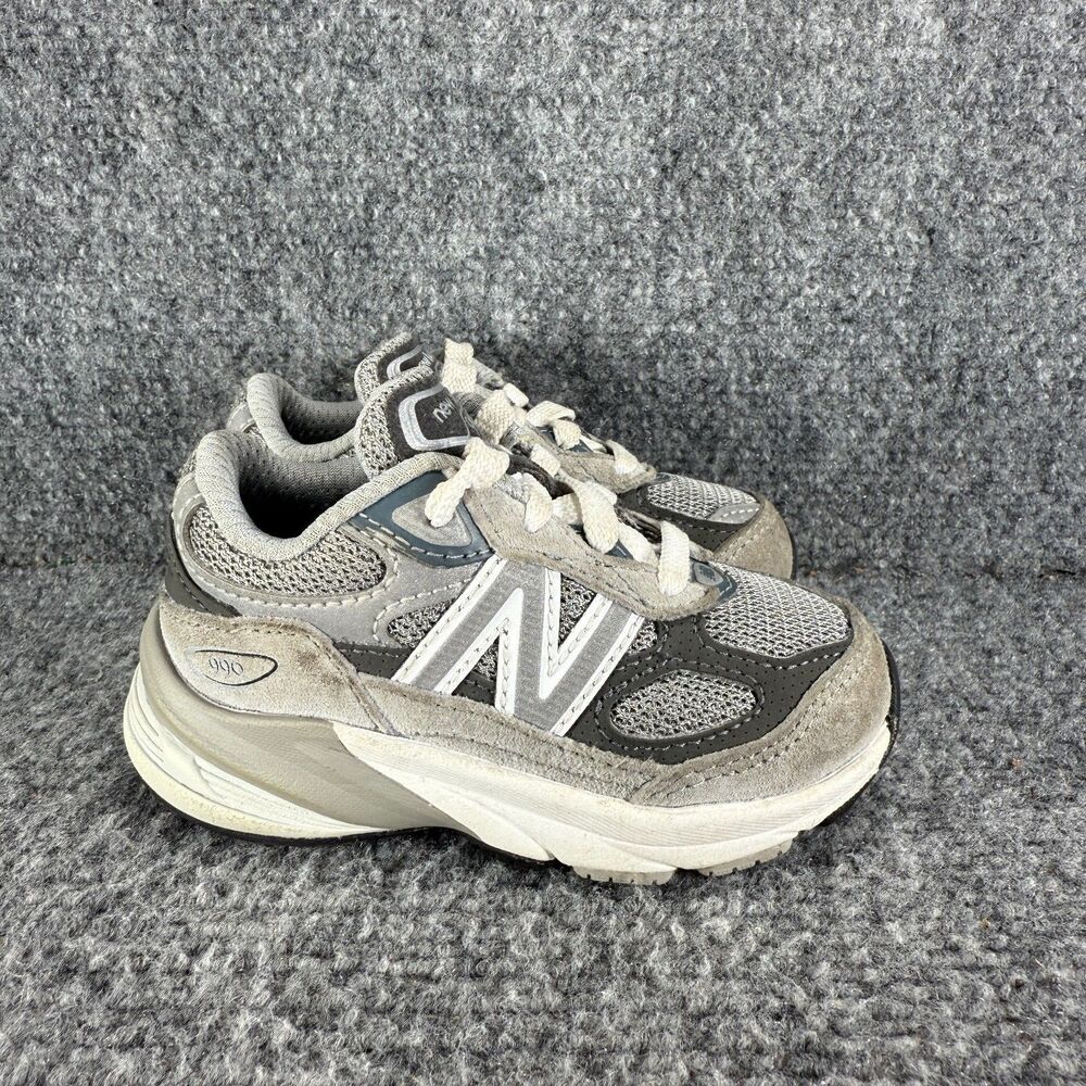 New Balance 990v6 Toddler 5 Shoes Gray Silver Athletic Sneakers